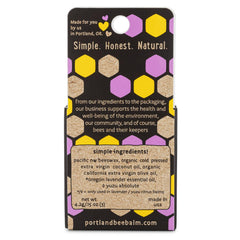 Baume Portland Bee Balm stick yuzu-citron pour une sensation rafraîchissante.