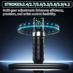 POSEIDON Tattoo Gun Kit affichage LED pour suivre le statut en temps réel.