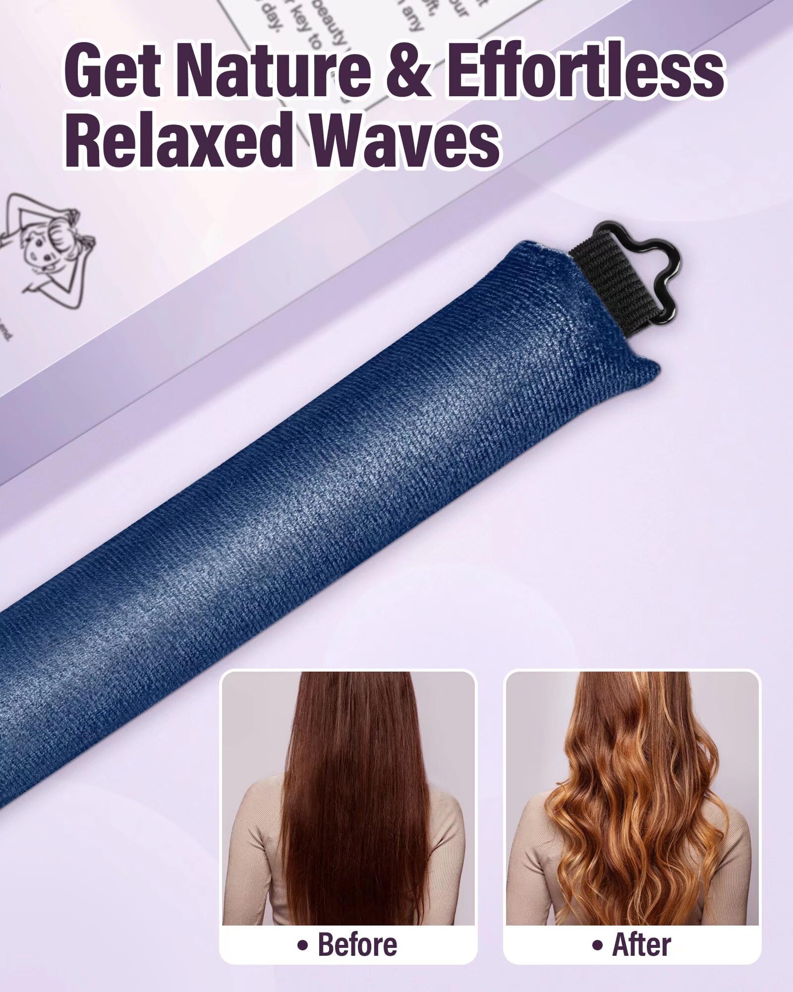 Posicurly foulard satin doux protège les cheveux pendant le sommeil.
