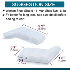 Povihome protections petit orteil en silicone doux réduisant les frottements