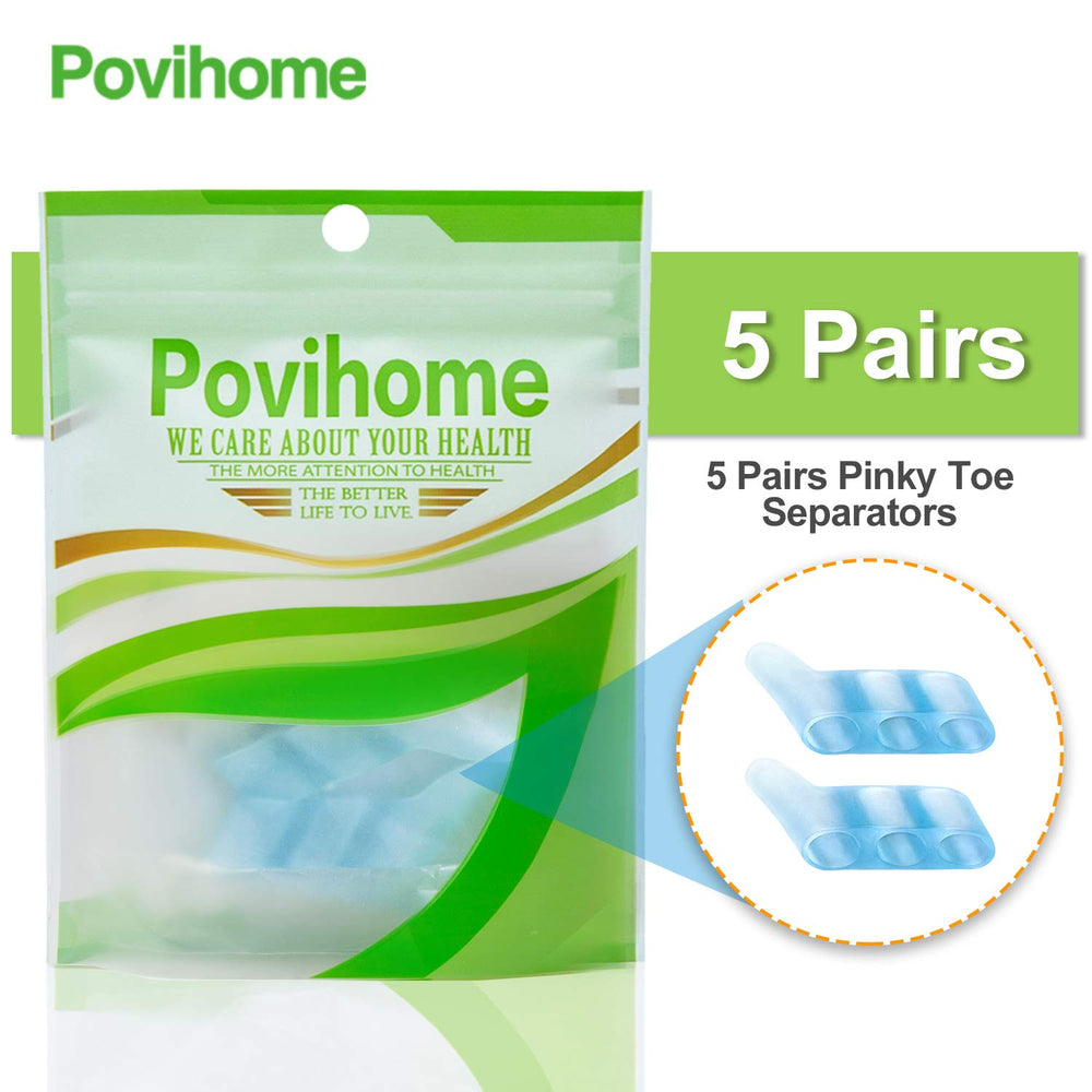 Povihome séparateur petit orteil bleu, produit prêt à l'emploi dans le placard