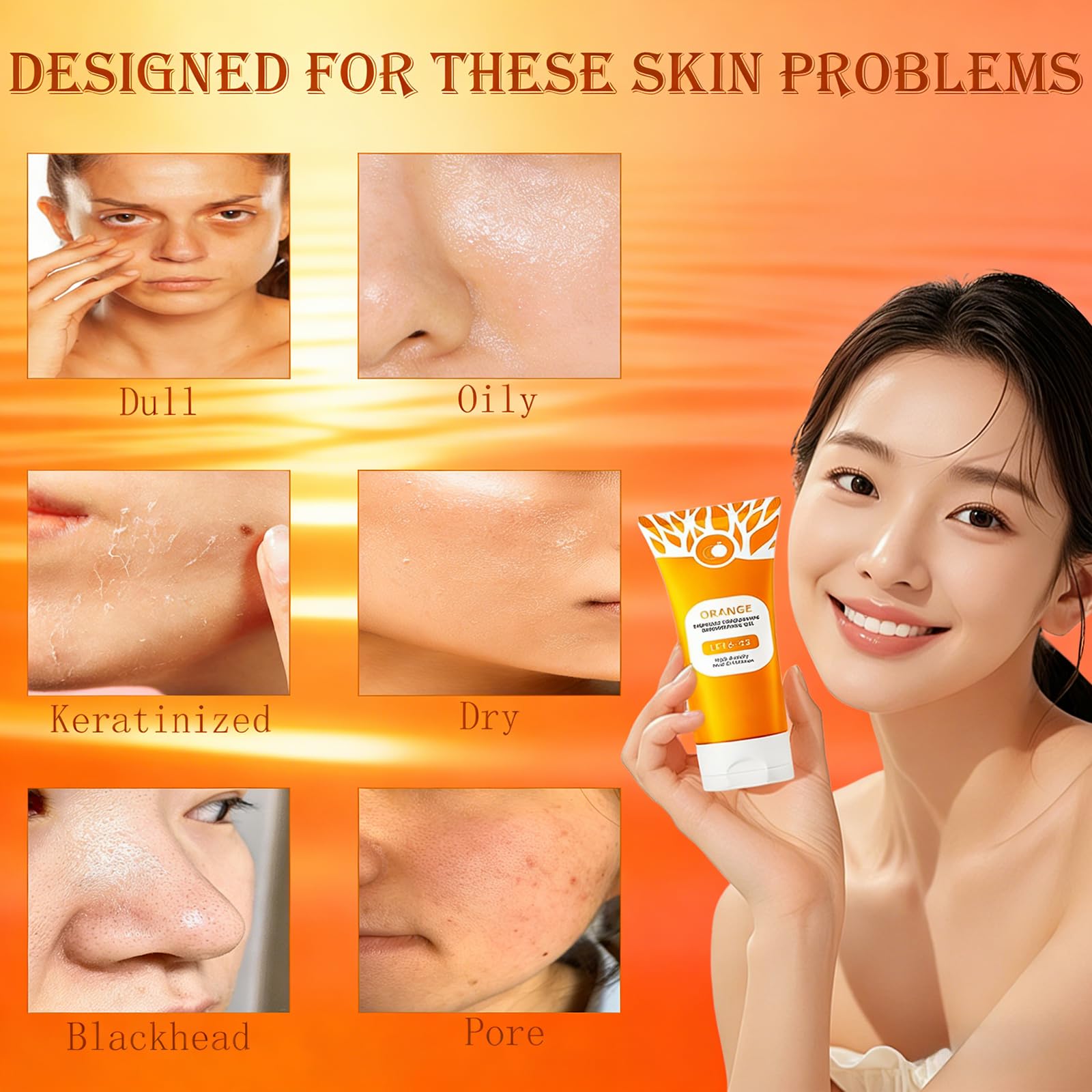 POYICGS gel exfoliant orange – intégré à votre routine quotidienne