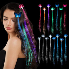 Clip cheveux papillon lumineux POZILAN pour un look festif et éclatant.