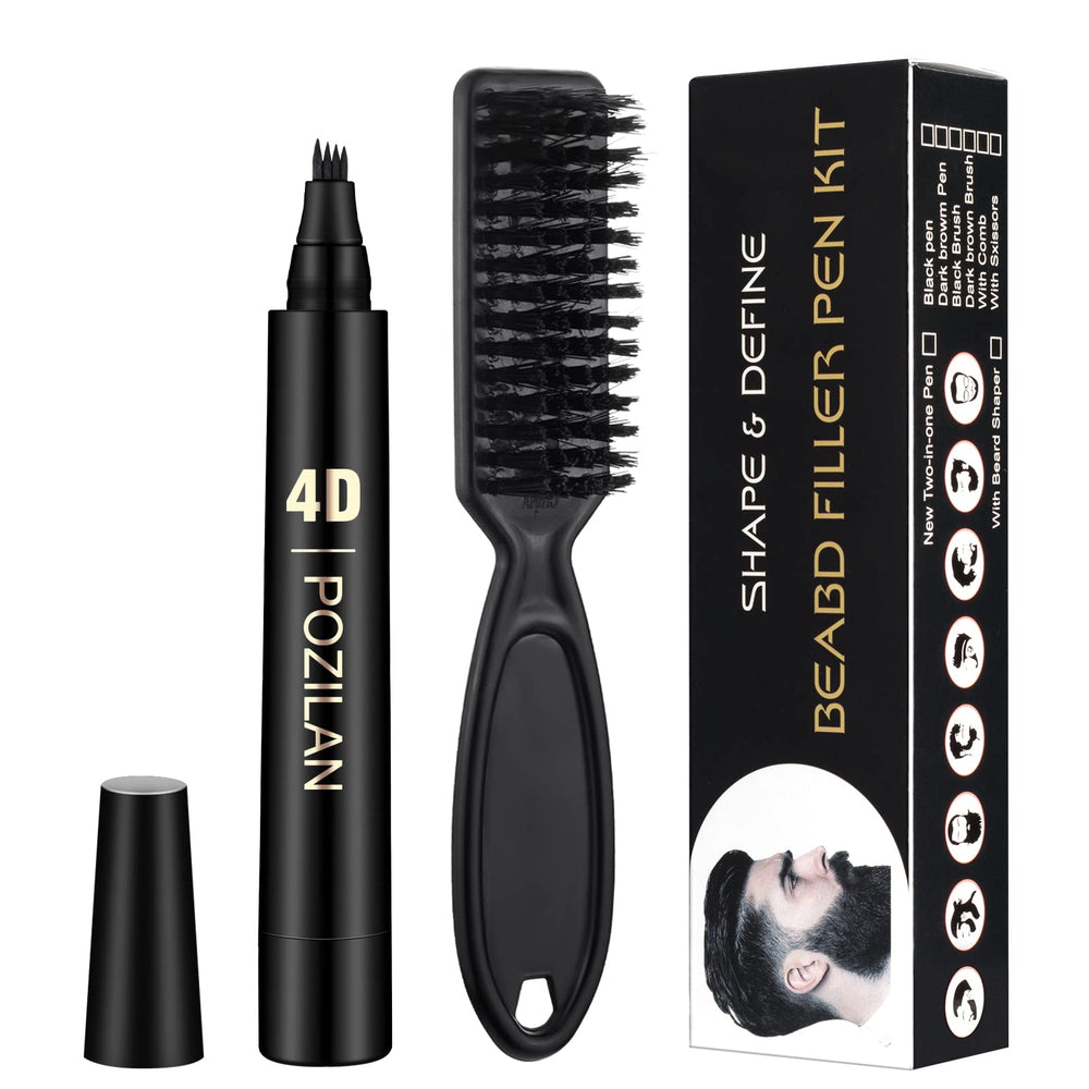 POZILAN stylo barbe pointe micro 4 têtes pour remplissage précis.