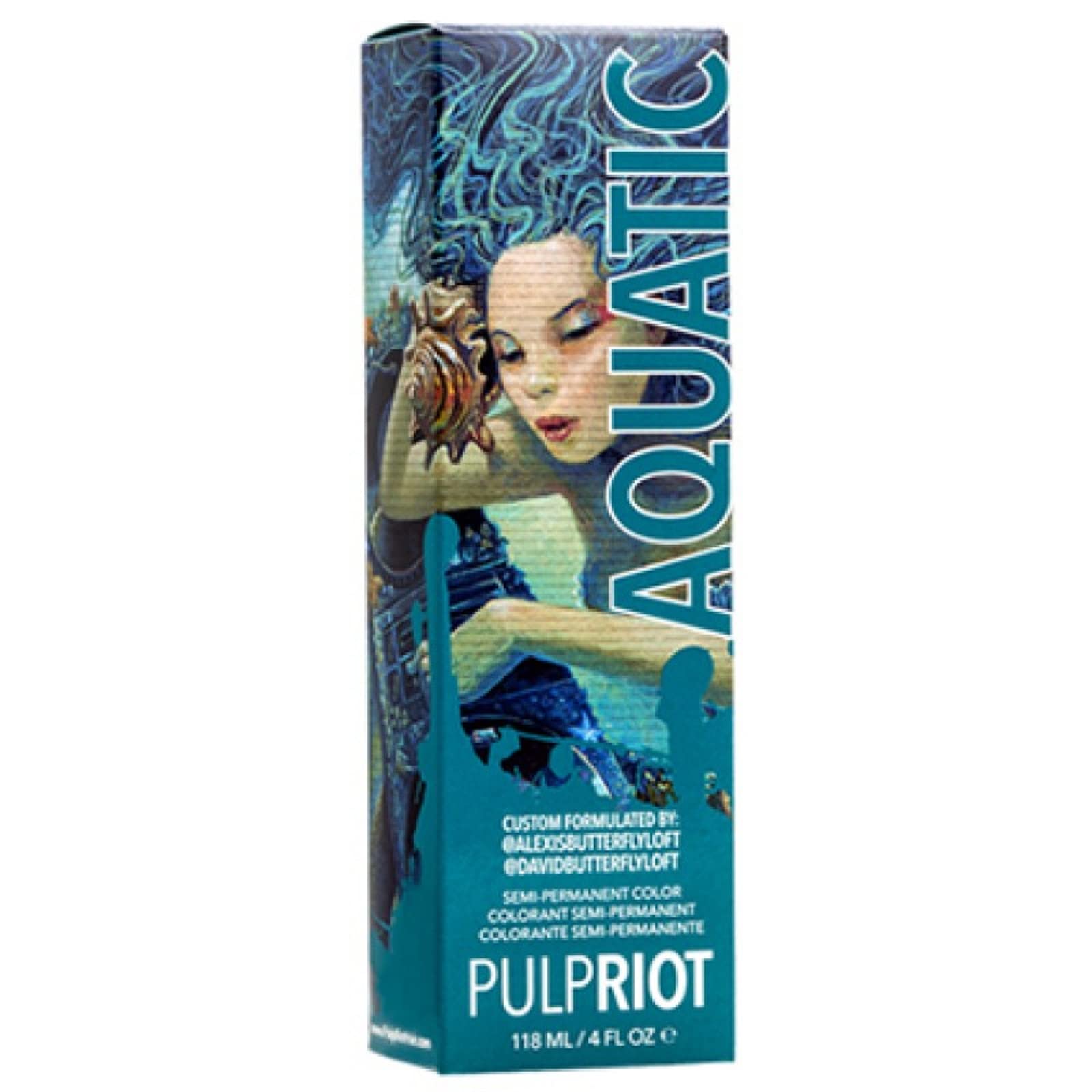P.R. Aquatic – teinte directe en bouteille, couleur vive et durable.