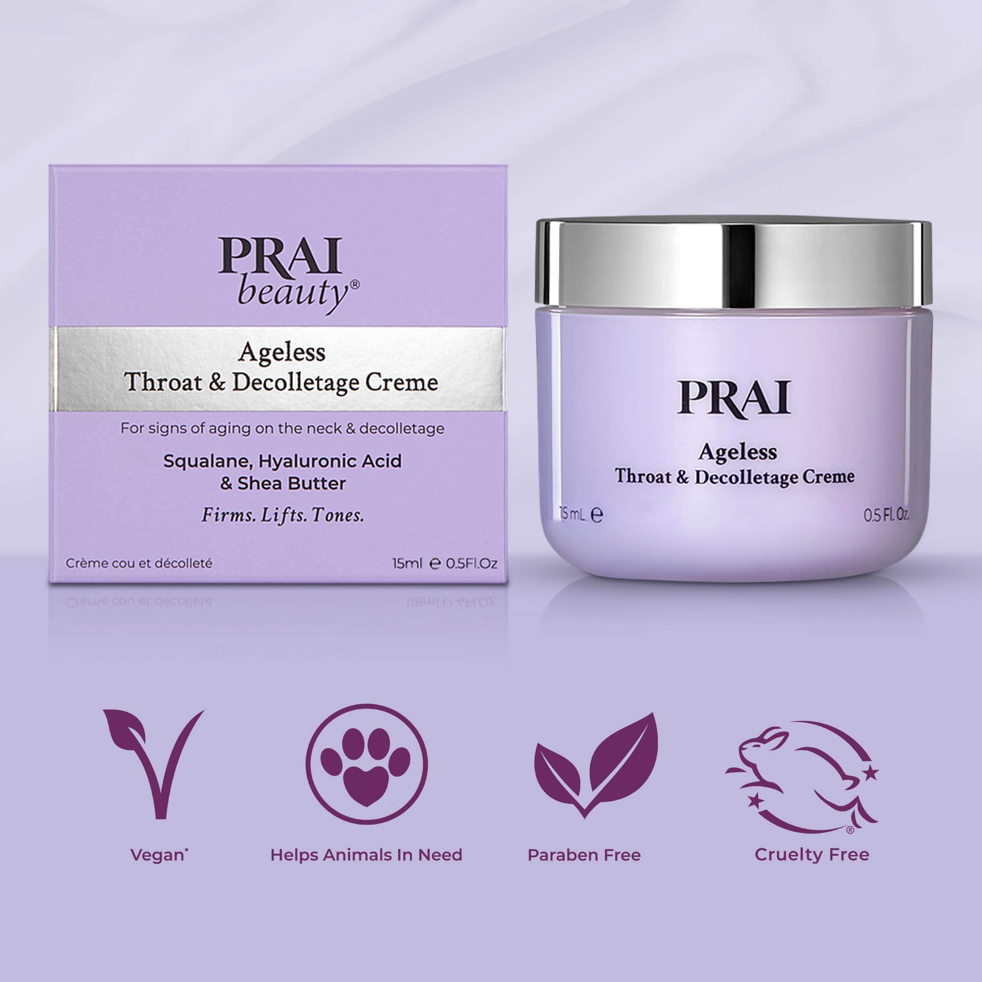 Utilisation quotidienne facile lors de votre routine visage PRAI