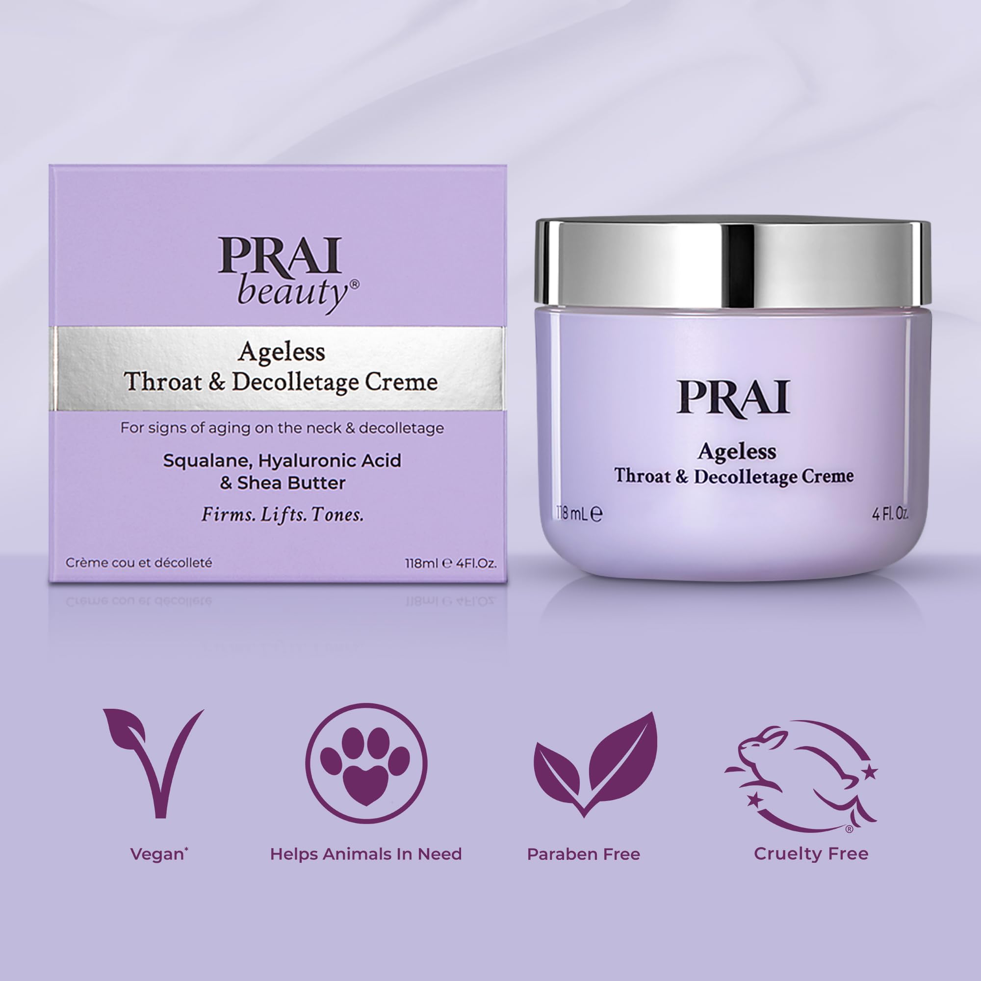 Hyaluronique PRAI pour une hydratation profonde et durable.