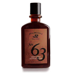 Pre de Provence No.63 lotion pour homme en flacon, hydratation rapide.
