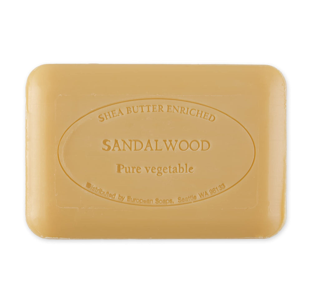 Pre de Provence savon artisanal santal tranche prêt pour douche rapide et frais