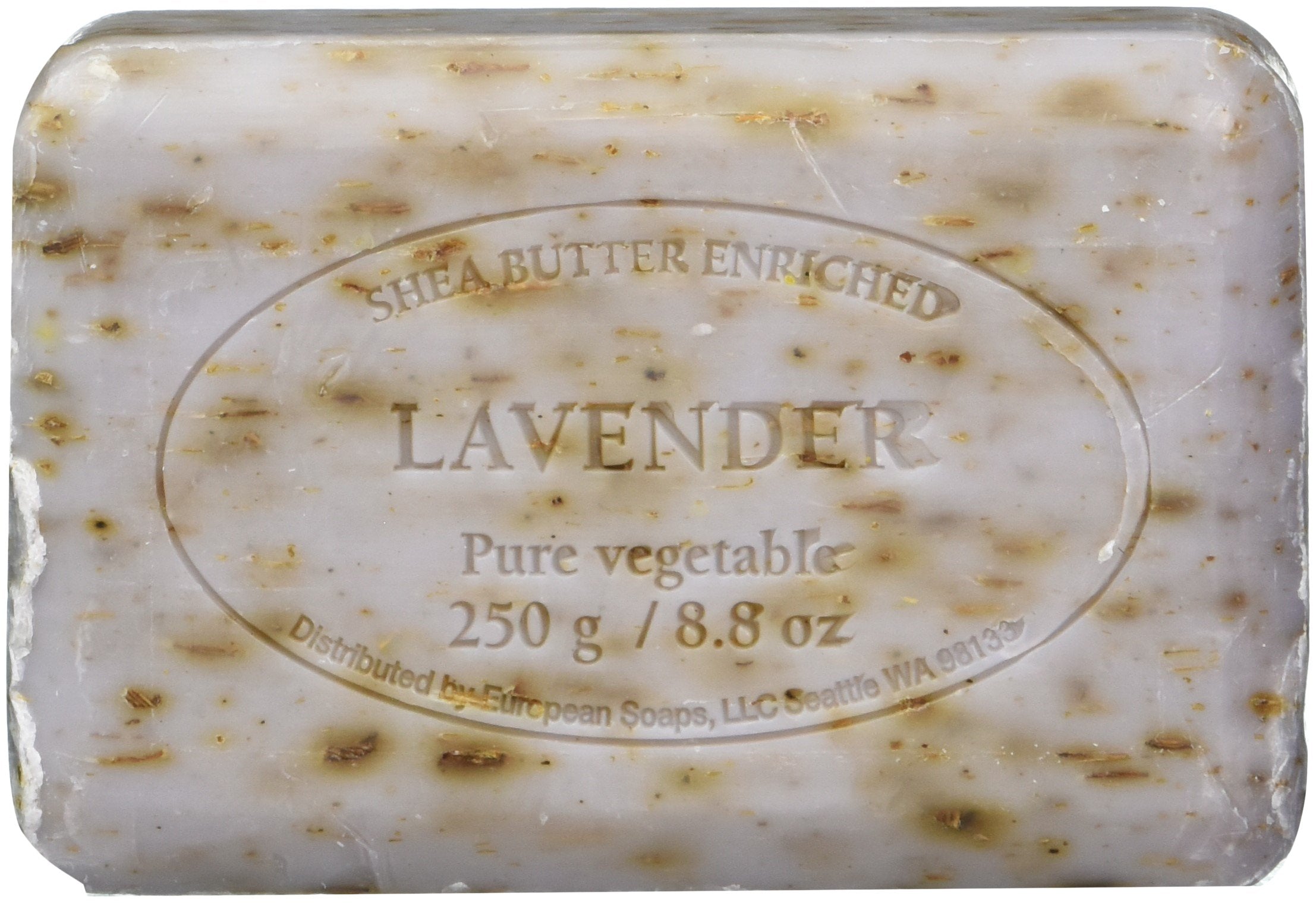 Savon Pre De Provence lavande, lot de 3 barres, hydratation légère et parfum frais.