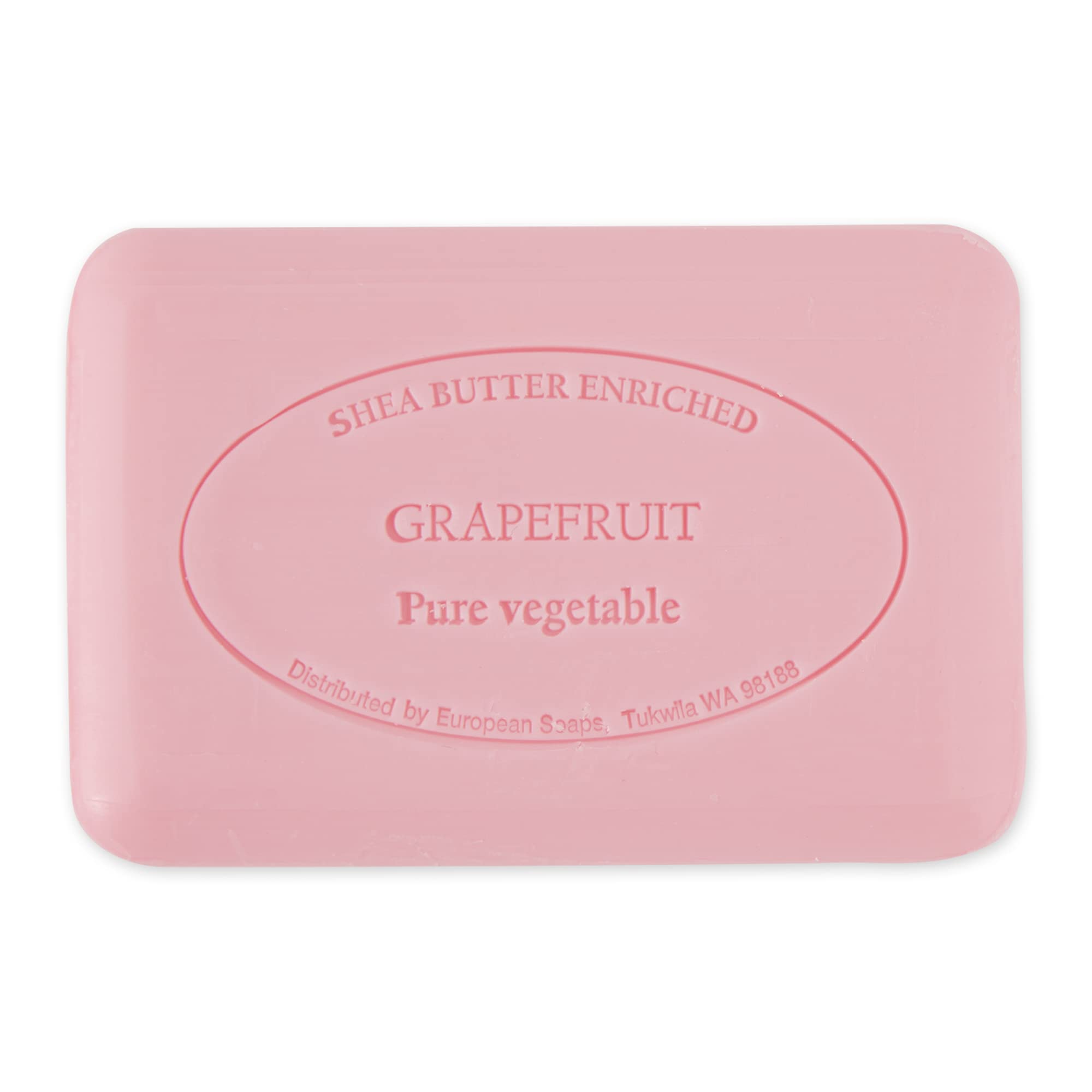 Savon traditionnel Pre de Provence moulé quatre fois, texture lisse durable.