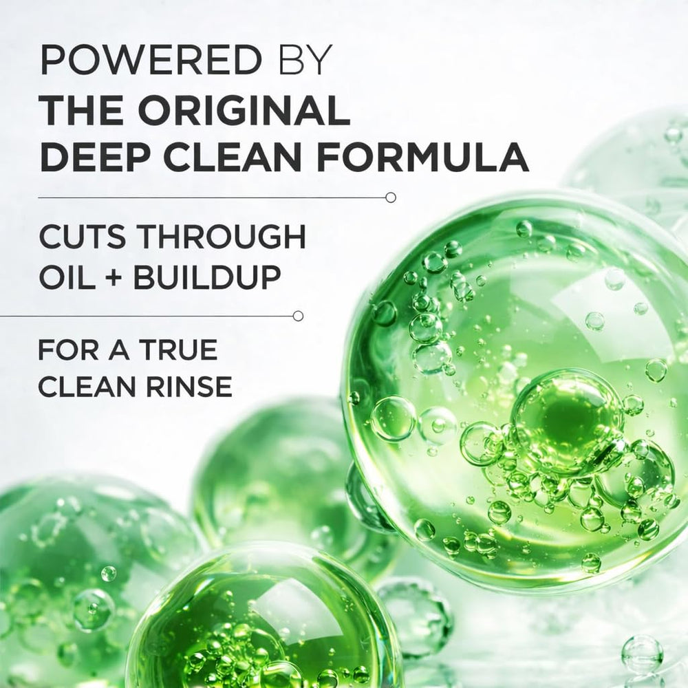 Prell 2-in-1 pour-action shot emphasizes deep cleansing without heaviness.