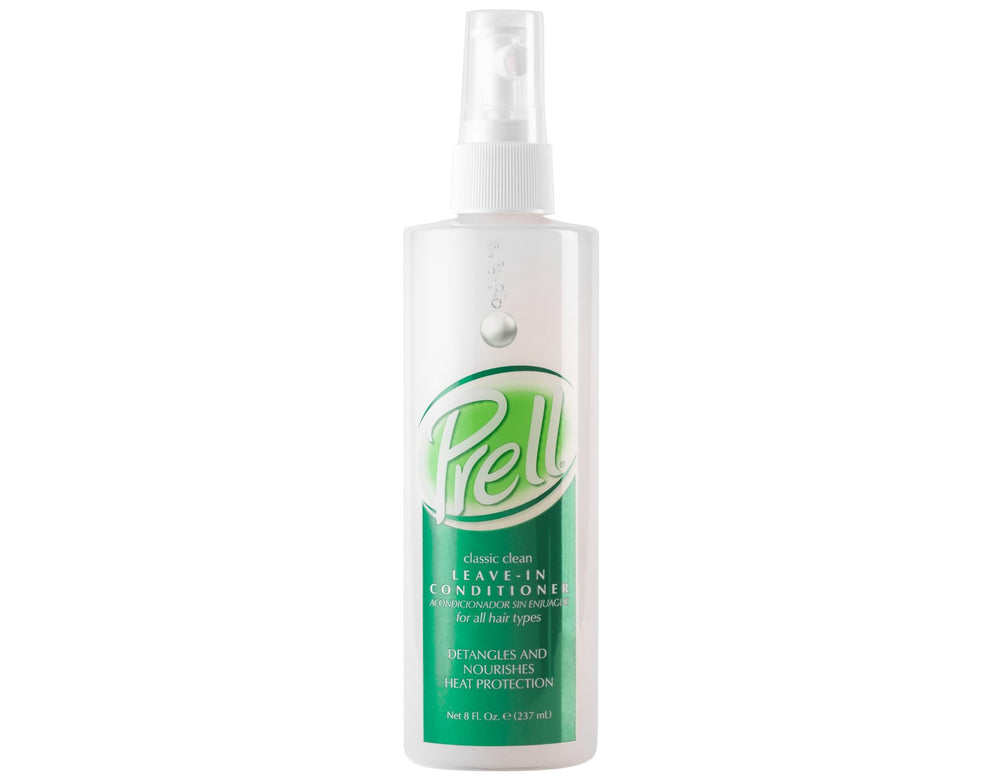 Prell Classic Clean Soin sans rinçage, bouteille 8 oz, démêle instantanément pour un coiffage facile.