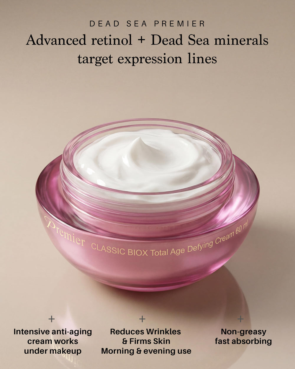 Premier Dead Sea BIOX technologie liposome pour hydratation ciblée