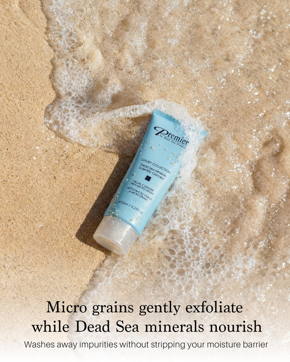 Premier Exfoliant doux micro-grains: exfoliation légère pour peau plus lisse