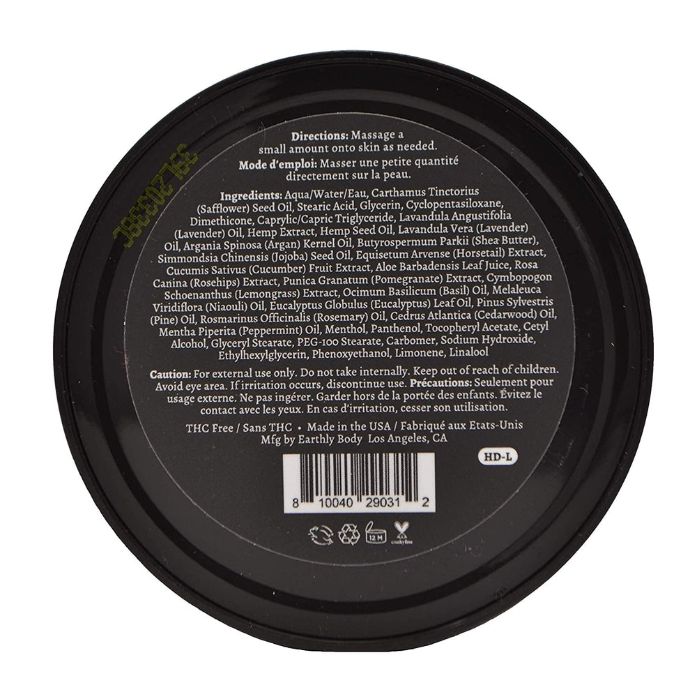Application sur le genou avec la crème intensive Premium Hemp Daily Lavande