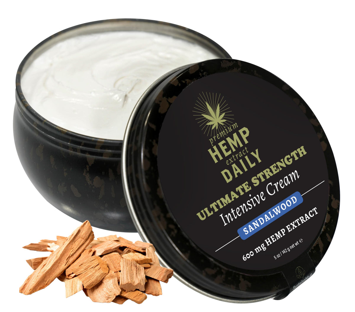 Crème Premium Hemp Extract Daily Ultimate dans son emballage, hydratation légère prête à l'emploi.