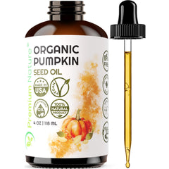 Premium Nature huile de graines de courge – bouteille 4 oz pour hydrater la peau.