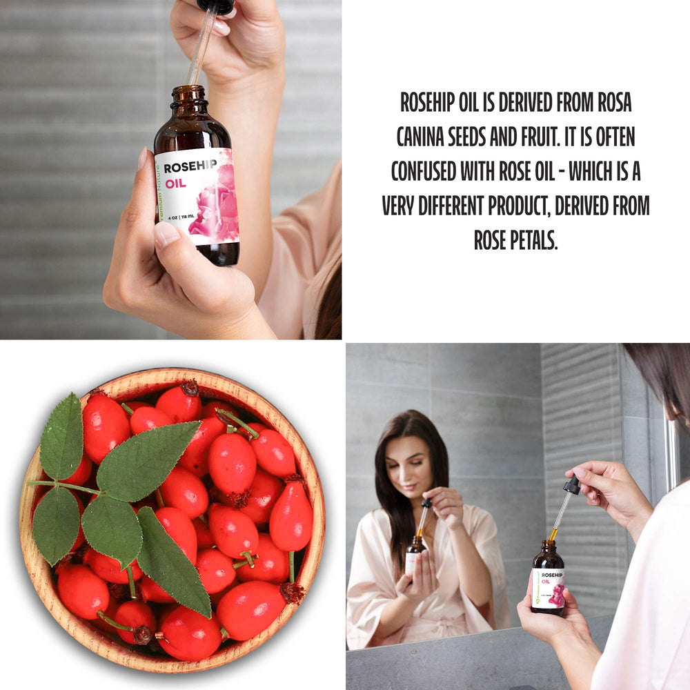 Premium Nature huile de rosehip visage — gouttes faciles pour application quotidienne et soin