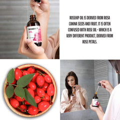 Premium Nature huile de rosehip visage — gouttes faciles pour application quotidienne et soin
