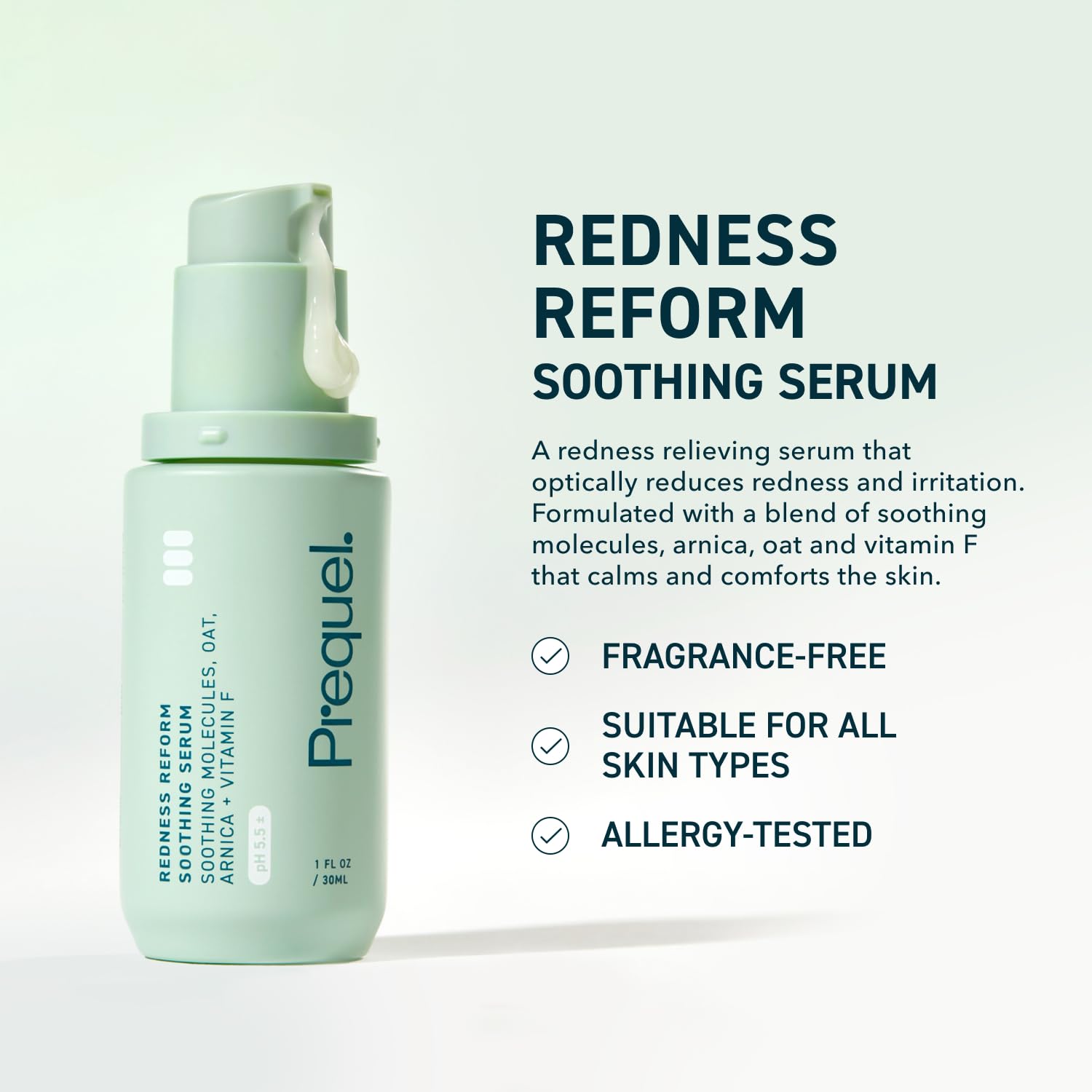 Prequel Skin Redness Reform sérum apaisant sans parfum pour peaux sensibles