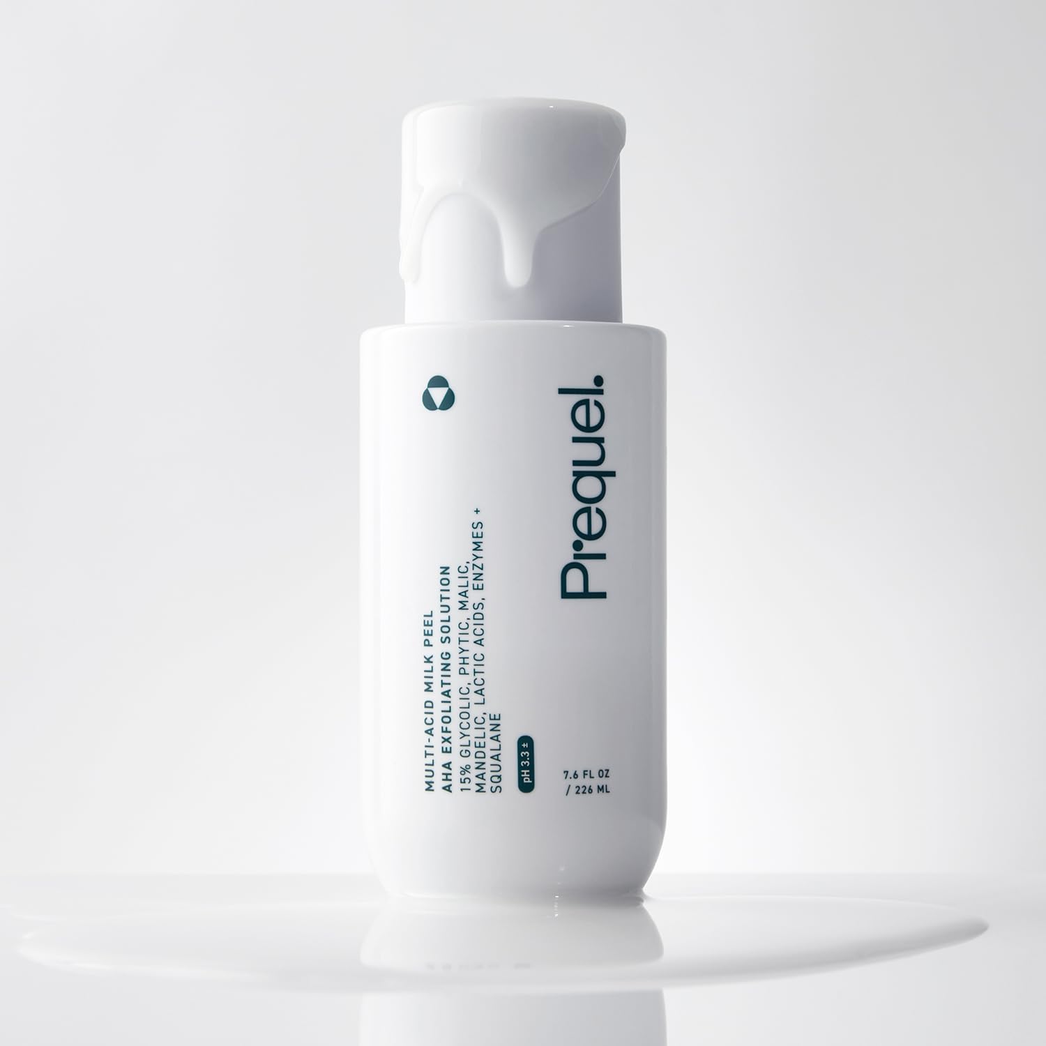 Système de distribution du Prequel Skin Multi-Acid Milk Peel pour une application ciblée.