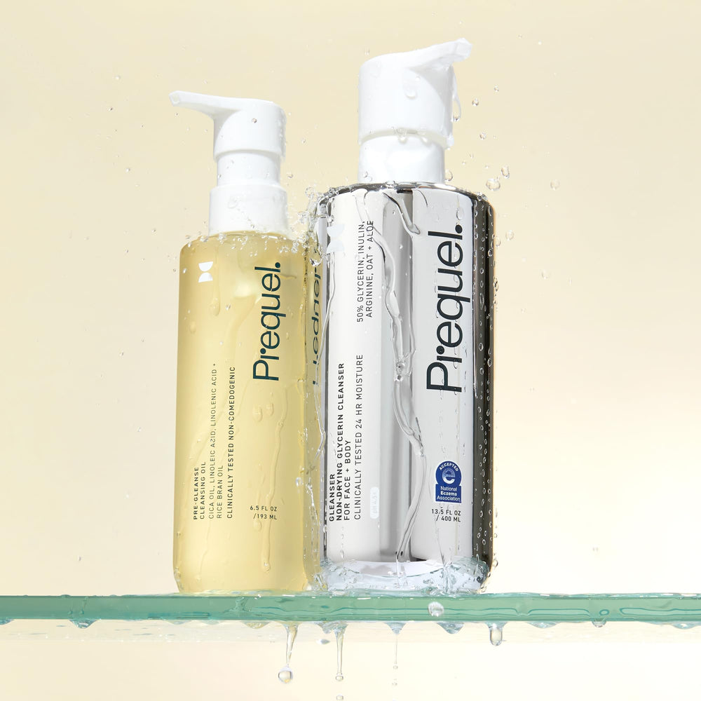 Acide linoléique dans Prequel Skin Pre-Gleanse, nutriments essentiels pour l équilibre cutané.
