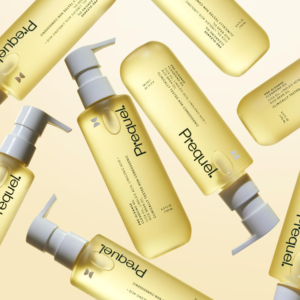 Routine double nettoyage facilitée avec Prequel Skin Pre-Gleanse.