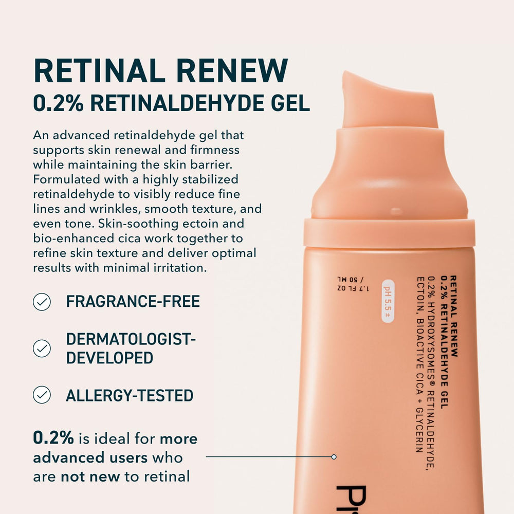 Prequel Skin Retinal Renew – gel onctueux, texture lisse et uniformité du teint