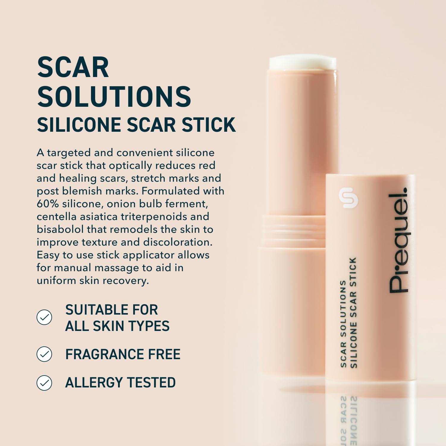 Prequel Skin Scar Solutions extrait de Centella: apaise et soutient l'épiderme