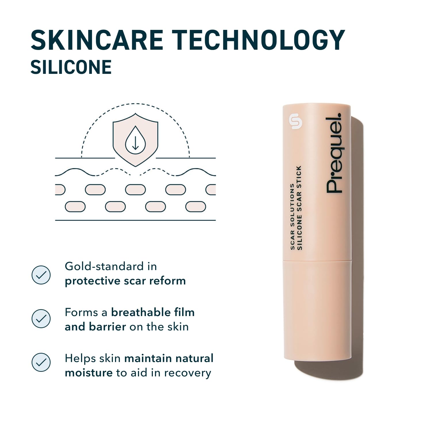 Prequel Skin Scar Solutions texture veloutée: sensation agréable lors de lDapplication