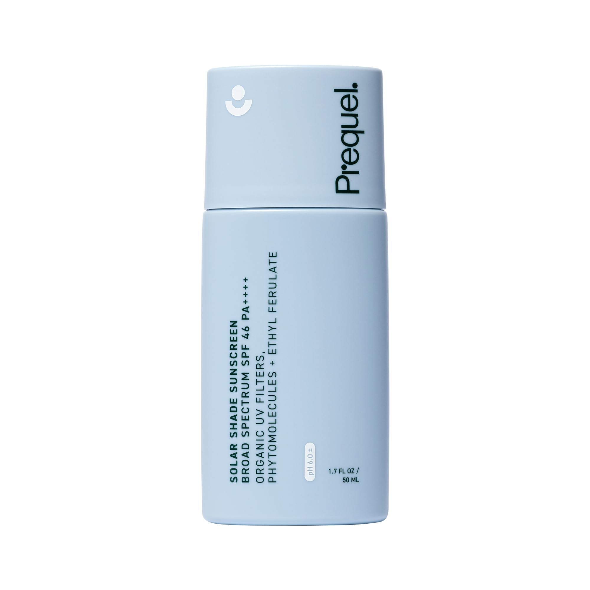 Prequel Skin Solar Shade flacon 1,7 oz, protection UV hydratante toute la journée.