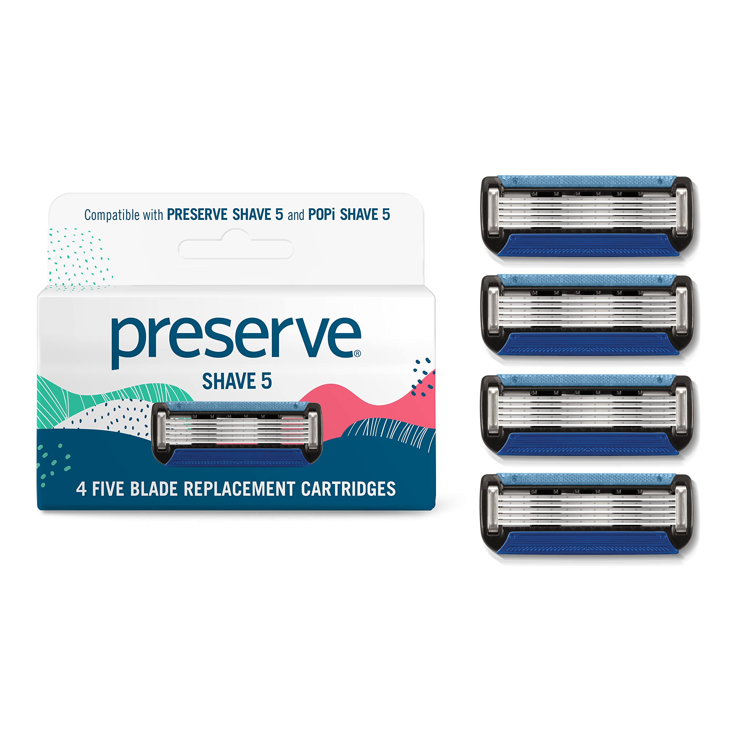 Preserve Shave5 – lames en céramique pour une glisse douce et précise