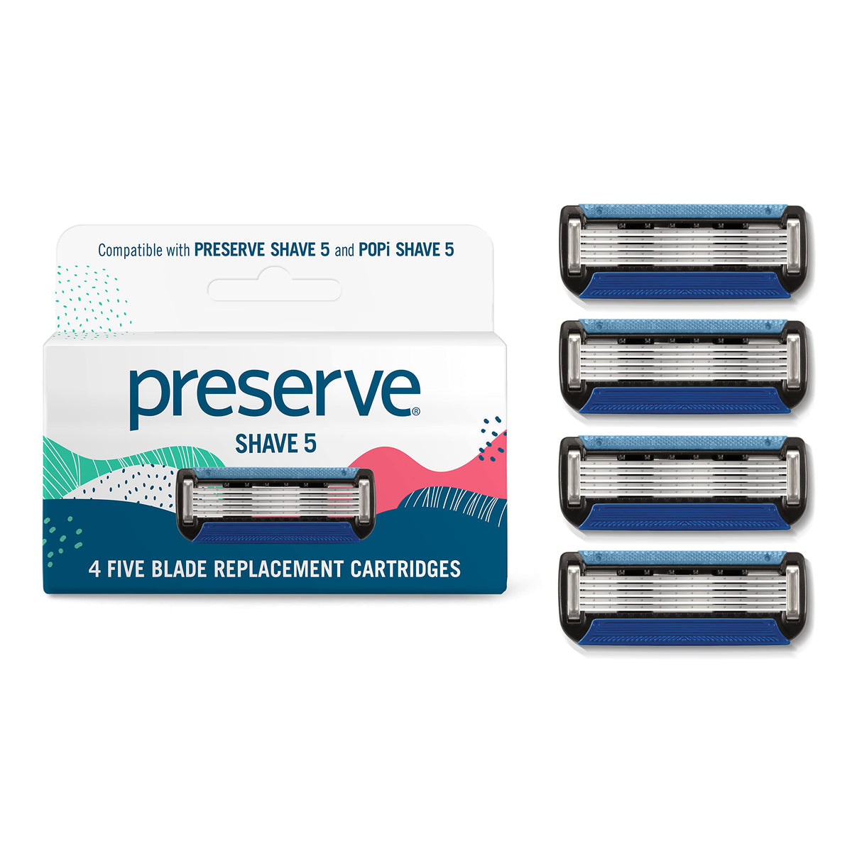 Preserve Shave5 – lames en céramique pour une glisse douce et précise