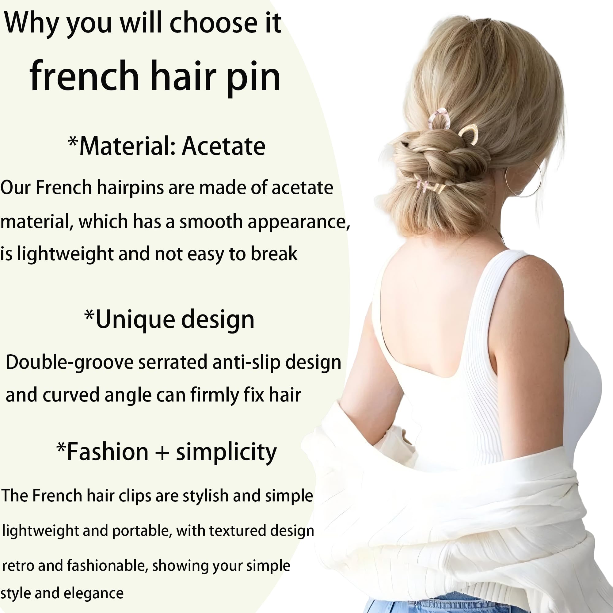 Double dent anti desserrage assure une tenue fiable sans glisser.