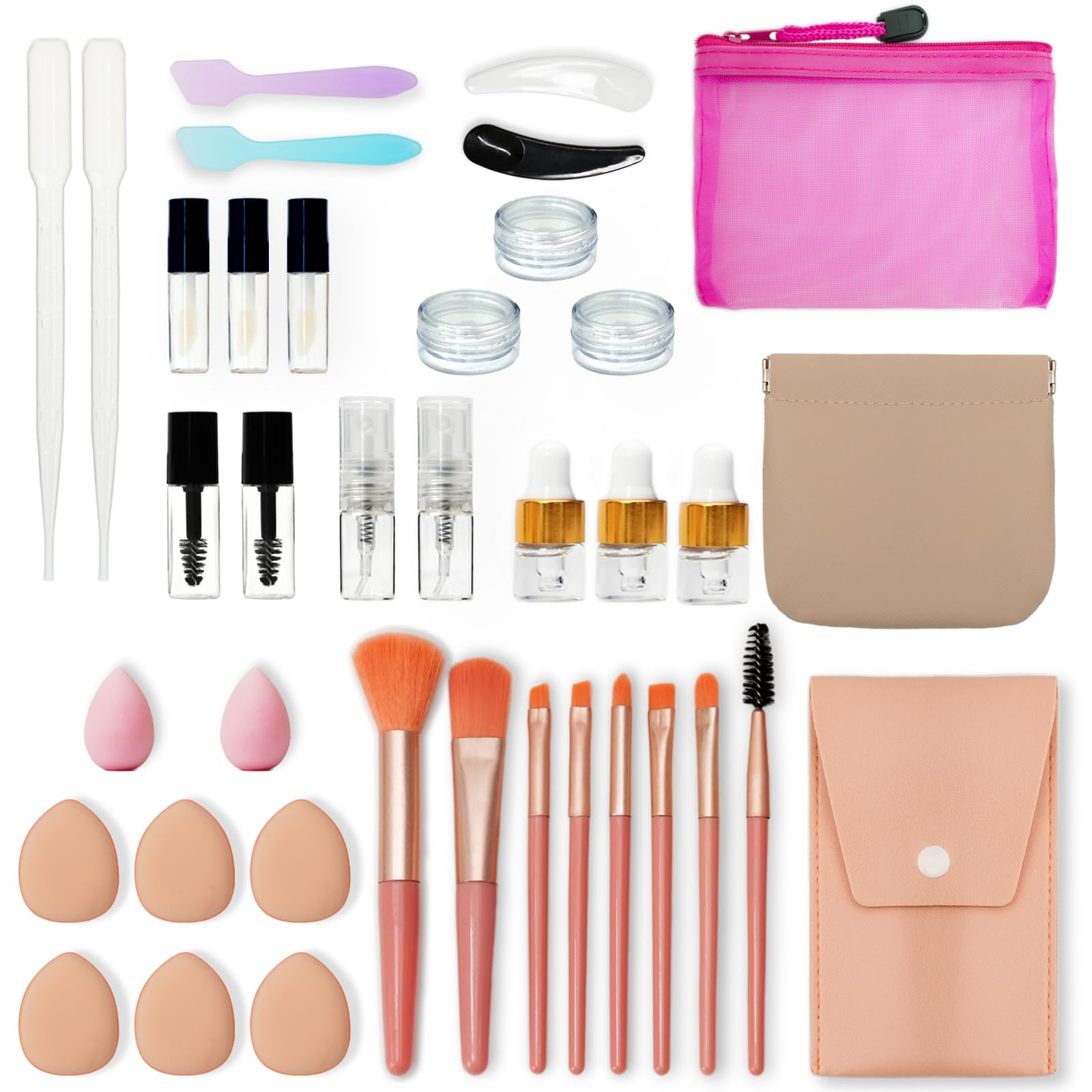 PrettyCare ensemble-maquillage-voyage-38-pieces: accessoire compact et pratique pour voyager