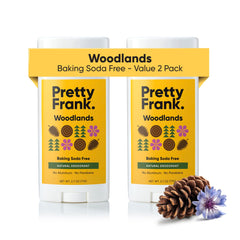 Pretty Frank Woodlands: bâton odorant, protection durable sans aluminium.