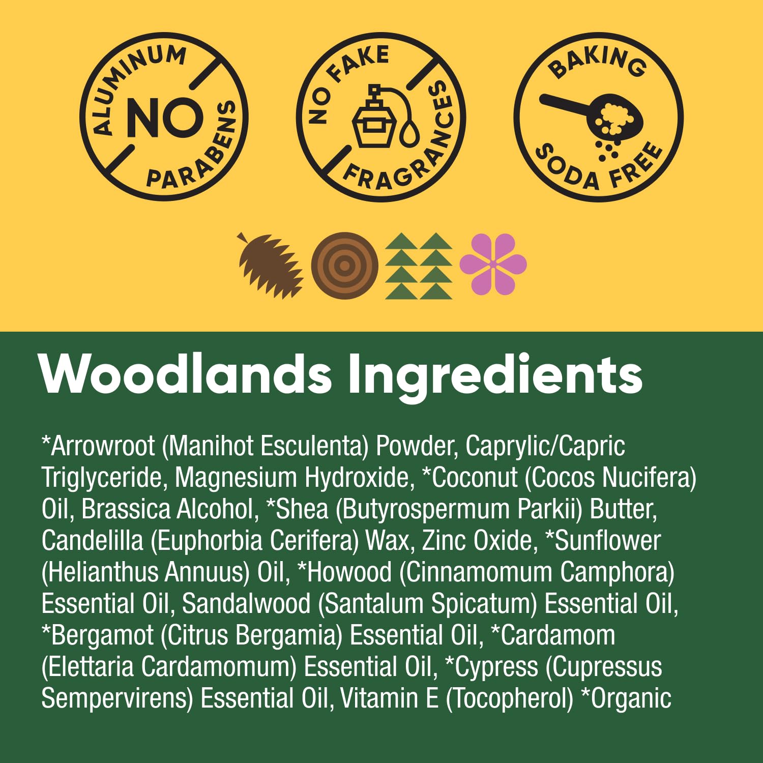 Pretty Frank Woodlands made in USA label on packaging.