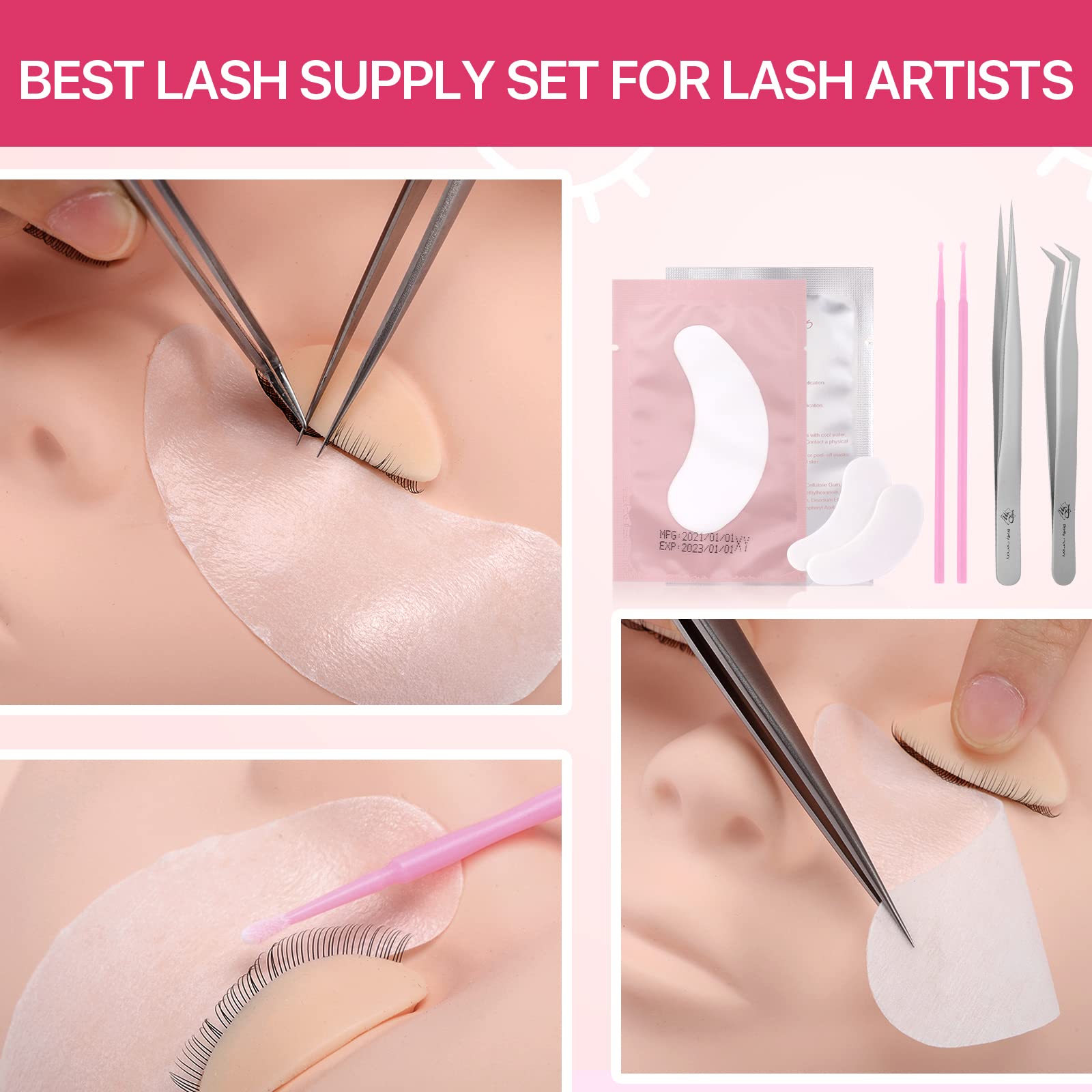 Pretty Memory colle-extension-cils assure fixation précise pendant les exercices.