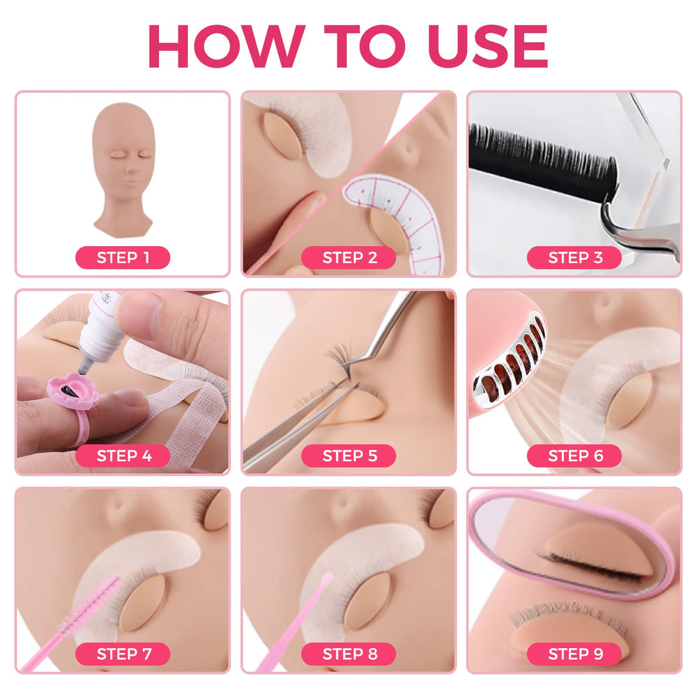 Pretty Memory pinceaux-extension-cils offrent une application précise et hygiène.