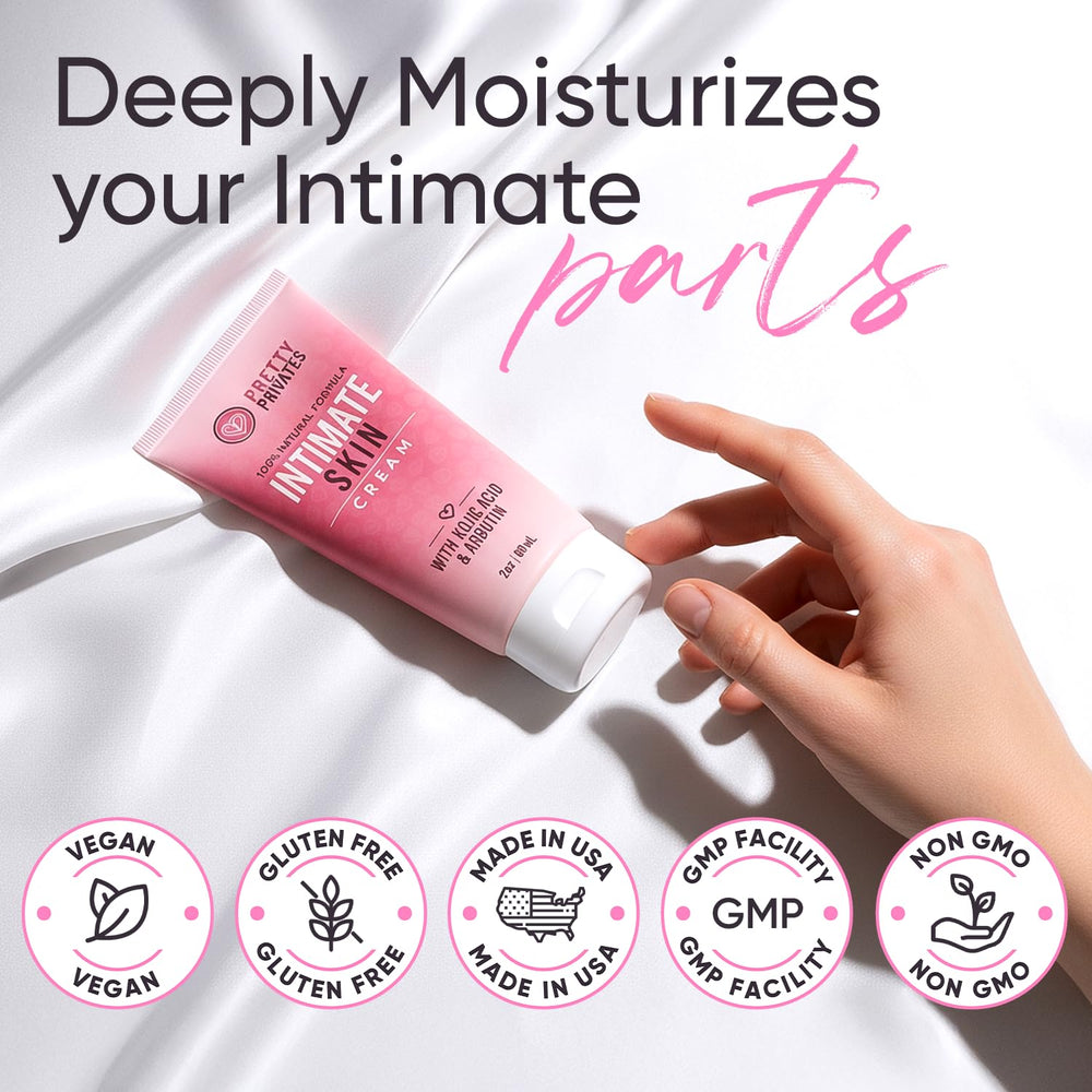 Pretty Privates zones sensibles, éclaircissement léger sans irritation