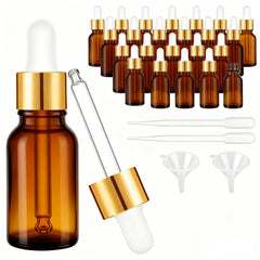 Bouteille PrettyCare en verre ambré 15ml avec protection UV.