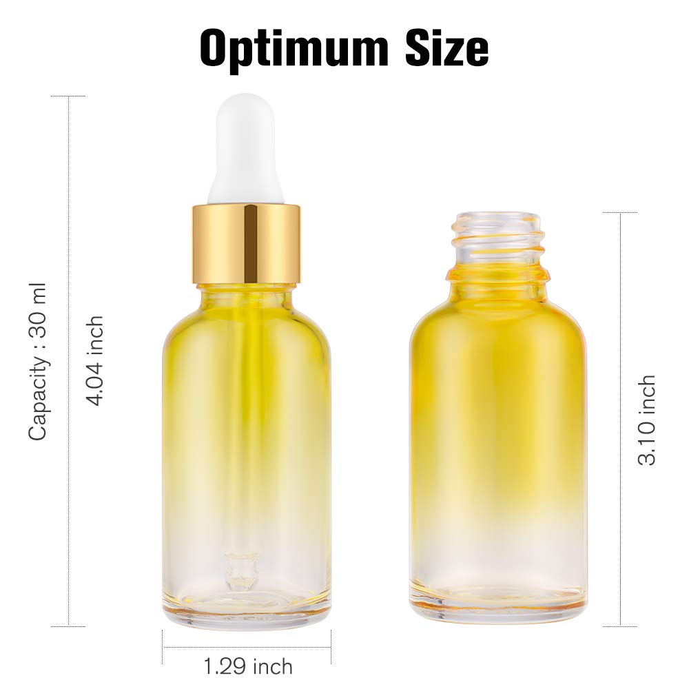 Flacon PrettyCare 30 ml en verre arc-en-ciel, élégant et durable.
