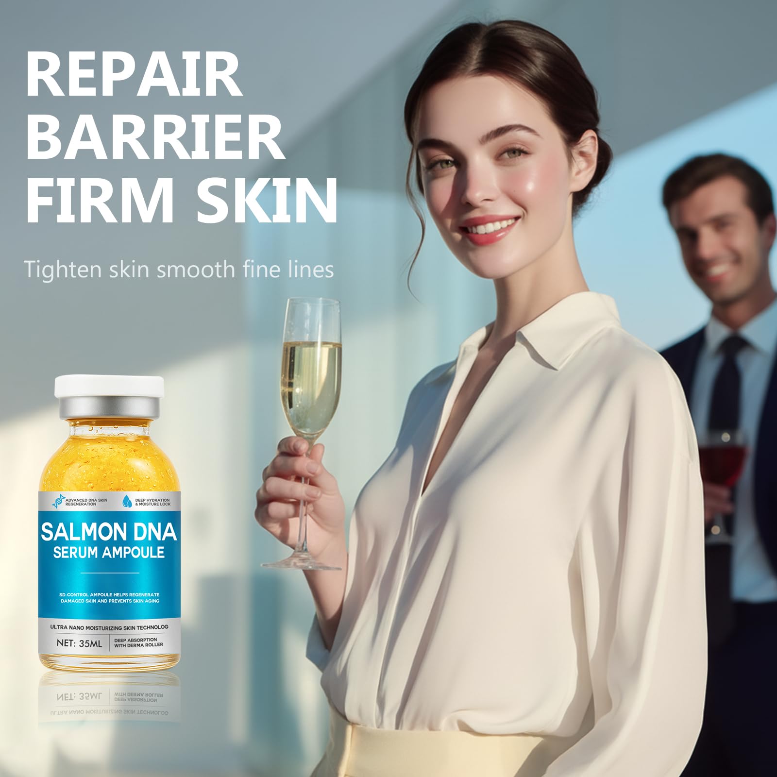 Prettypum-serum application visage, texture lisse pour soin quotidien.