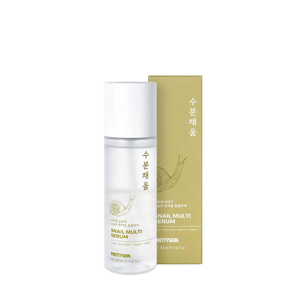 PRETTYSKIN Snail Mucin Serum visuel: bouteille hydratante pour le visage
