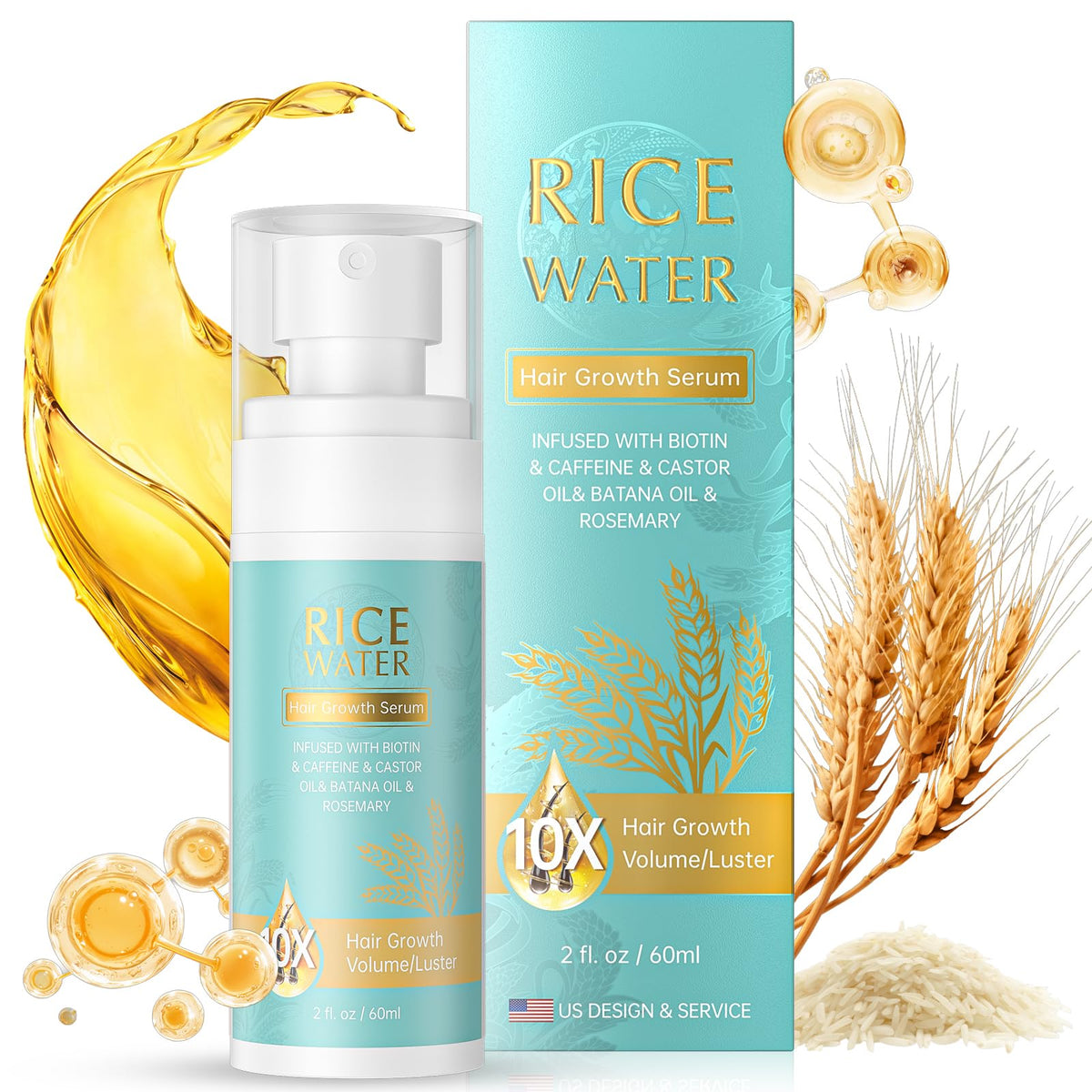 PRFTMK Sérum Romarin: stimulation des racines pour densité