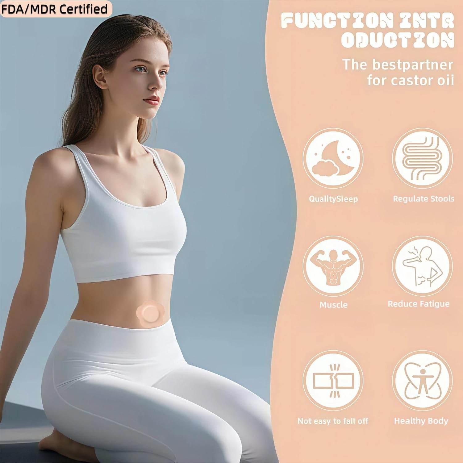 Texture coton biologique respirante des patches prgislew pour peau sensible