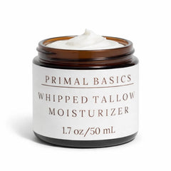 Primal Basics Beurre tallow vanille en flacon — hydratation profonde pour la peau.