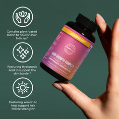 Primal Harvest Vitamines croissance cheveux – gélules en gros plan, usage quotidien potentiel.