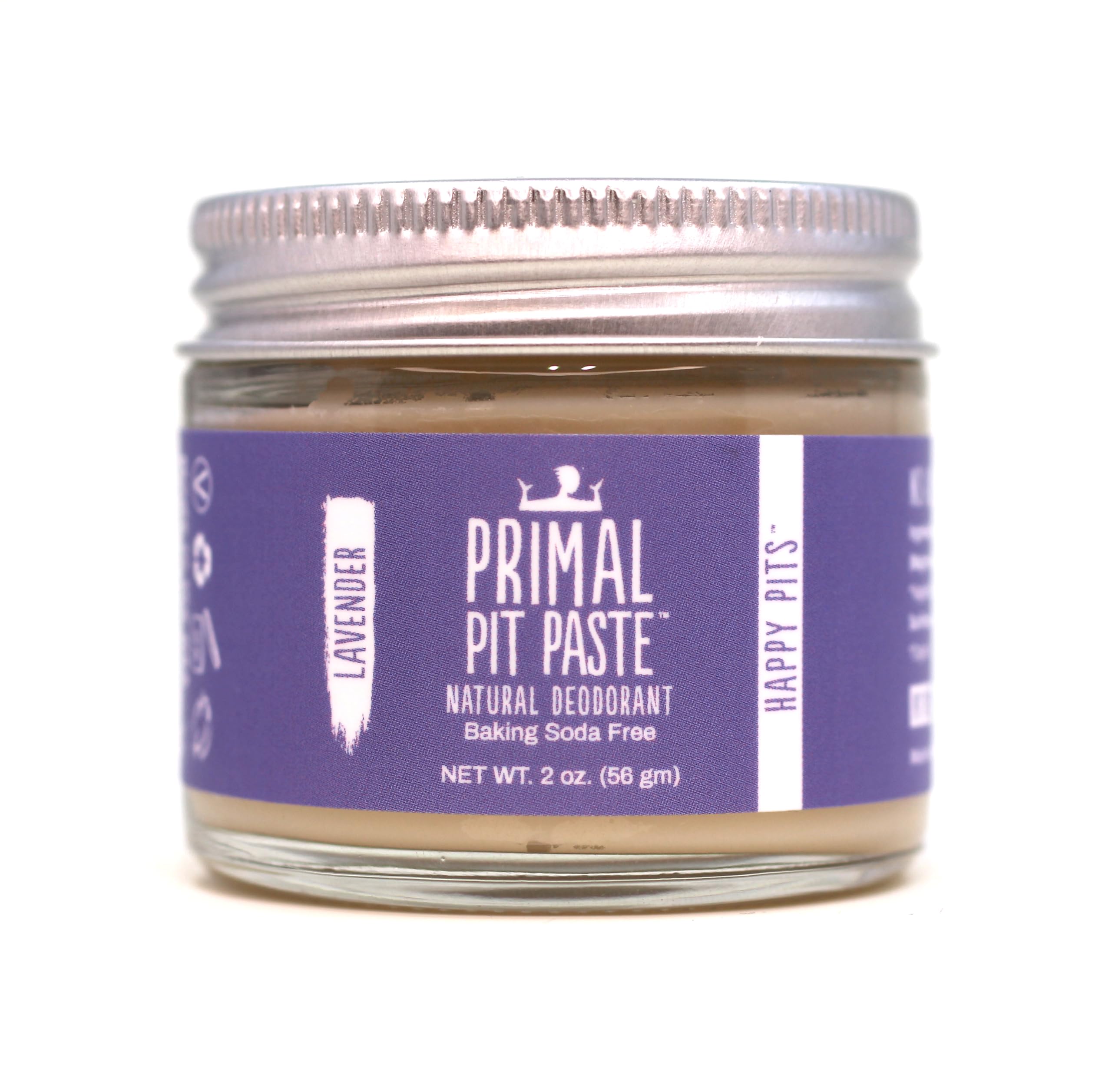 Déodorant lavande Primal Pit Paste en baton, protection longue durée.